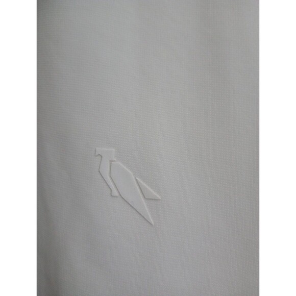 NWT Stone Falcon Crisp White Tee Shirt Navy Blue Border Size Small - Picture 3 of 7